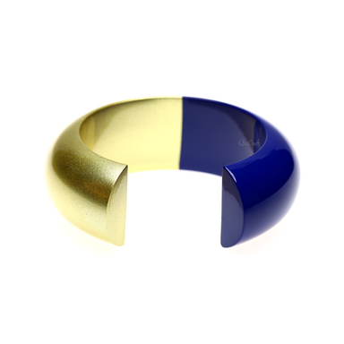 Wood & Lacquer Cuff Bracelet #13606 - HORN JEWELRY