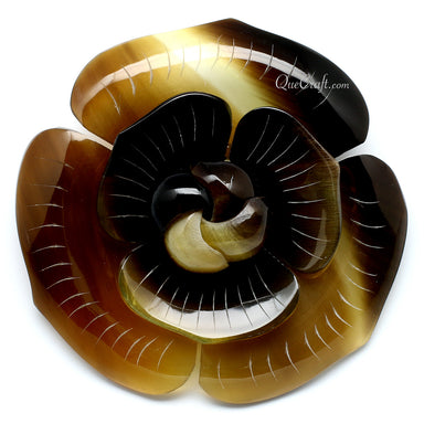 Horn Brooch #11011 - HORN JEWELRY