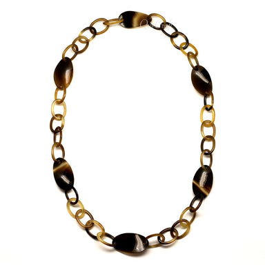 Horn Chain Necklace #5247 - HORN JEWELRY