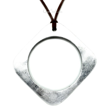 Horn & Lacquer Pendant #10878 - HORN JEWELRY