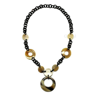 Horn Chain Necklace #4155 - HORN JEWELRY