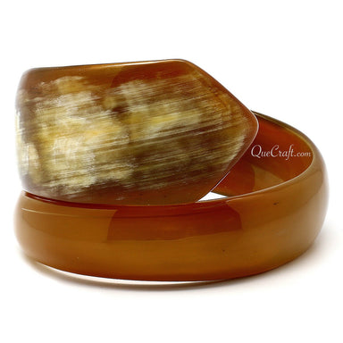 Horn Bangle Bracelet #9907 - HORN JEWELRY