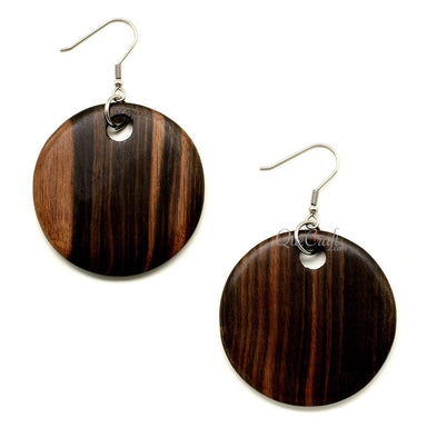 Ebony Earrings #12204 - HORN JEWELRY