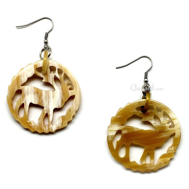 Horn Earrings #10053 - HORN JEWELRY