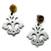 Horn & Lacquer Earrings #11108 - HORN JEWELRY
