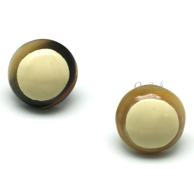 Horn & Lacquer Earrings #11675 - HORN JEWELRY