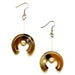 Horn & Pearl Earrings #12192 - HORN JEWELRY