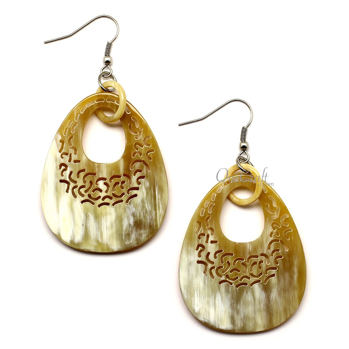 Horn Earrings #12548 - HORN JEWELRY