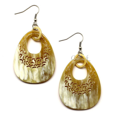 Horn Earrings #12548 - HORN JEWELRY