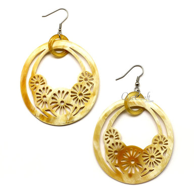 Horn Earrings #12586 - HORN JEWELRY