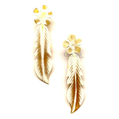 Horn Earrings #12642 - HORN JEWELRY