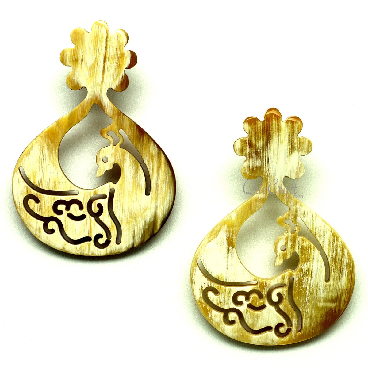 Horn Earrings #12782 - HORN JEWELRY