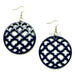 Horn & Lacquer Earrings #13252 - HORN JEWELRY