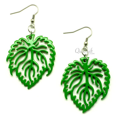 Horn & Lacquer Earrings #13315 - HORN JEWELRY