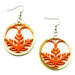 Horn & Lacquer Earrings #13318 - HORN JEWELRY