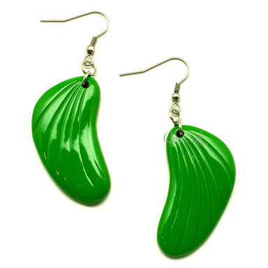 Horn & Lacquer Earrings #13373 - HORN JEWELRY