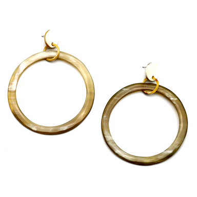 Horn Earrings #13505 - HORN JEWELRY