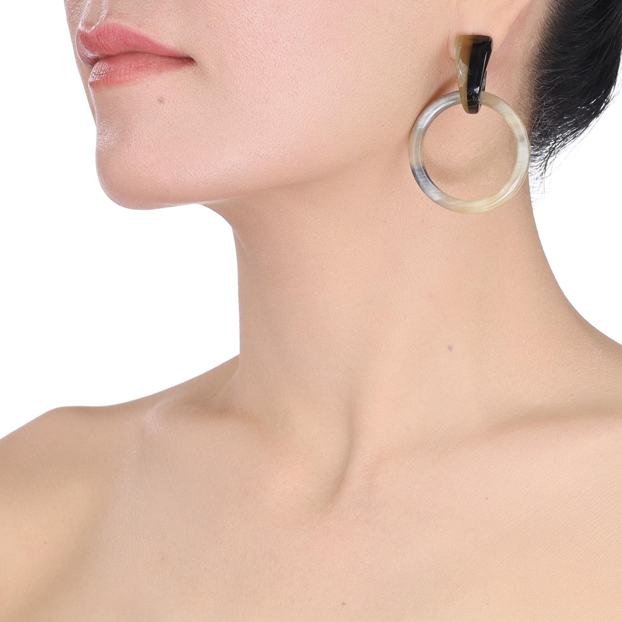 Horn Earrings #13736 - HORN JEWELRY