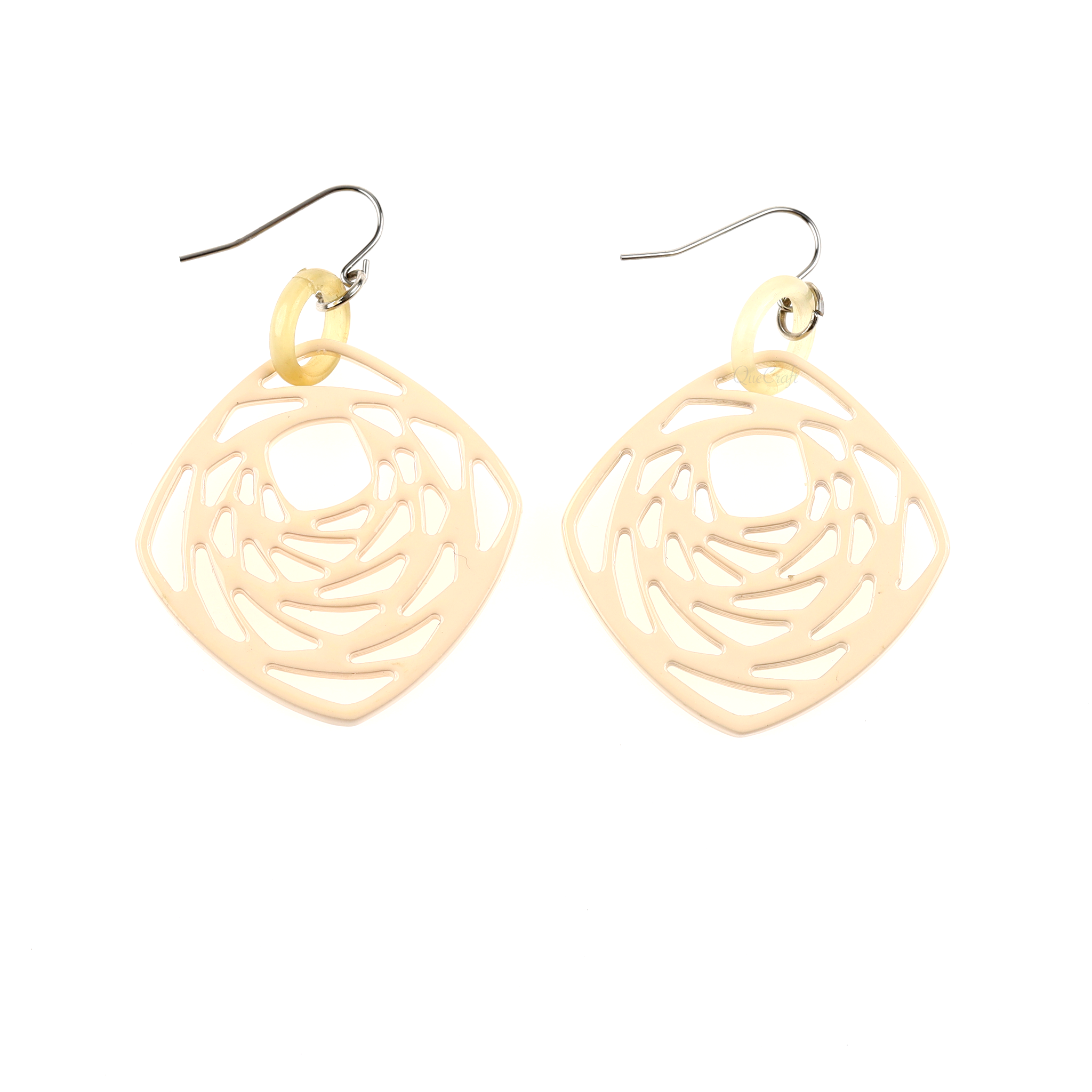 Horn & Lacquer Earrings #14077 - HORN JEWELRY