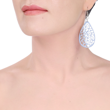 Horn & Lacquer Earrings #14214 - HORN JEWELRY