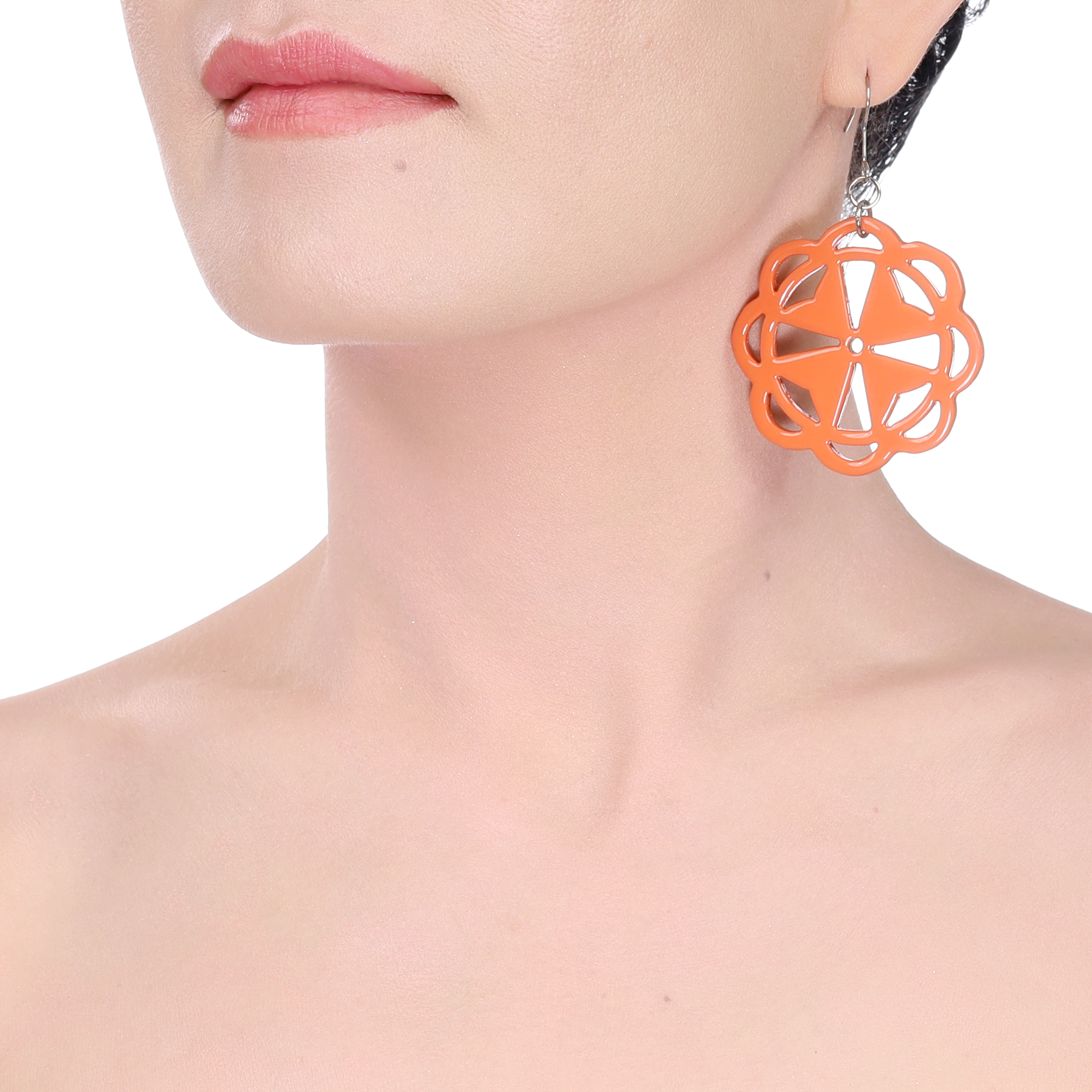 Horn & Lacquer Earrings #14216 - HORN JEWELRY