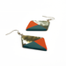 Horn & Lacquer Earrings #14234 - HORN JEWELRY