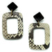 Leather & Horn Earrings #11722 - HORN JEWELRY