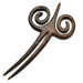Ebony Hair Pin #10607 - HORN JEWELRY