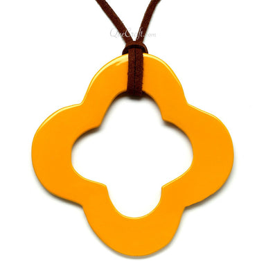 Horn & Lacquer Pendant #11381 - HORN JEWELRY
