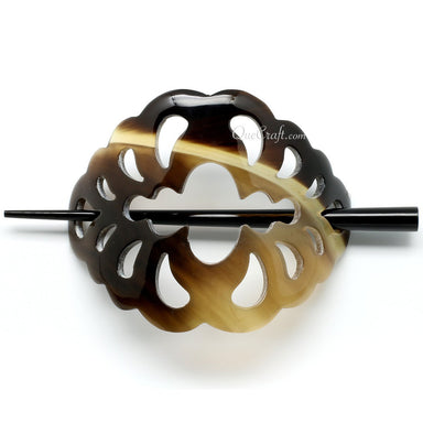 Horn Hair Barrette #11041 - HORN JEWELRY