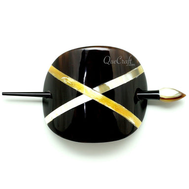 Horn Hair Barrette #12061 - HORN JEWELRY