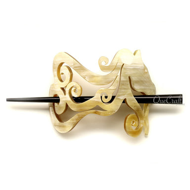 Horn Hair Barrette #12243 - HORN JEWELRY