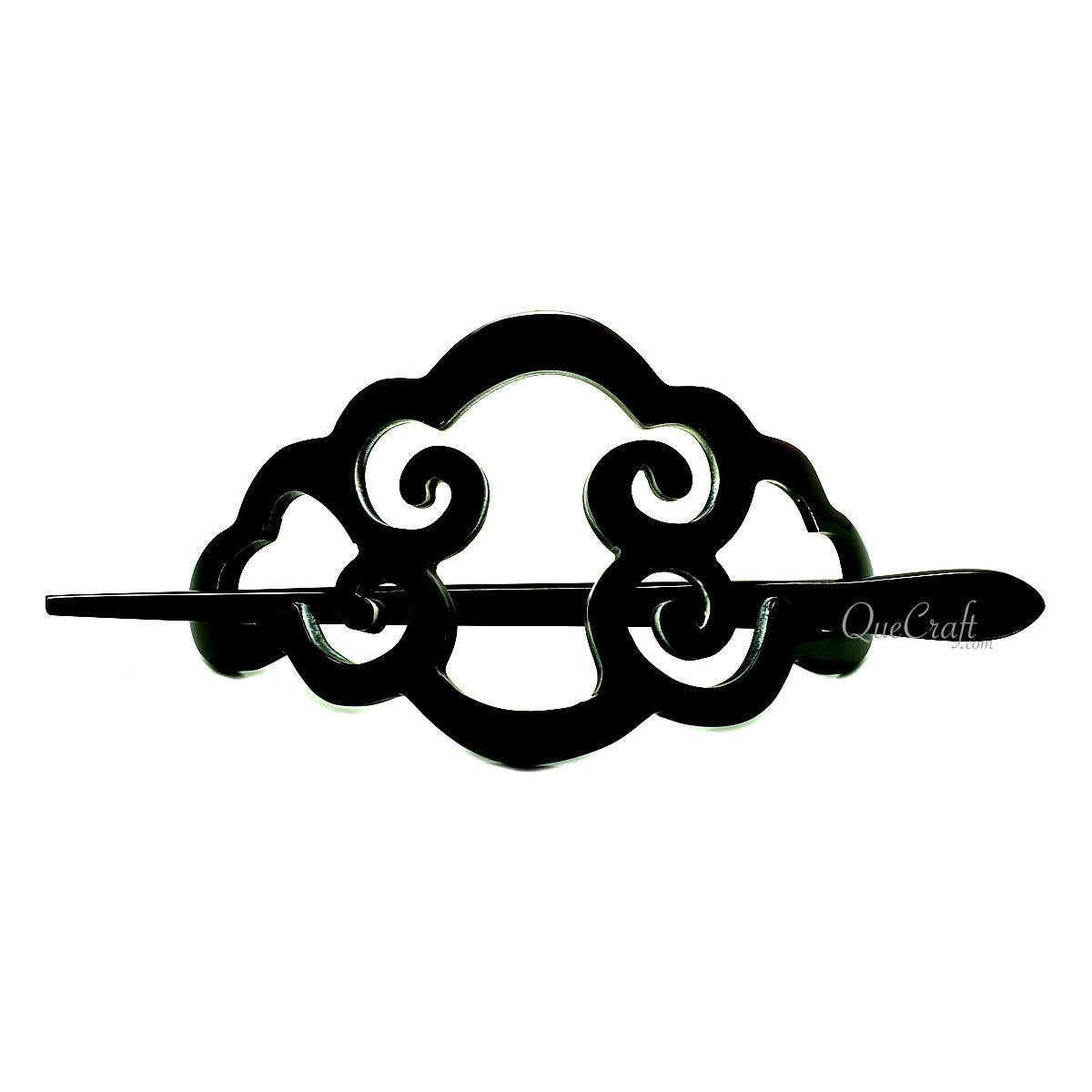 Horn Hair Barrette #12719 - HORN JEWELRY