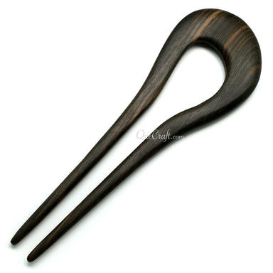 Ebony Hair Pin #10817 - HORN JEWELRY