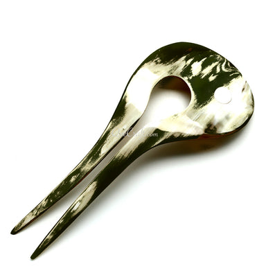 Horn & Shell Hair Pin #10127 - HORN JEWELRY
