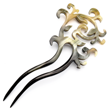 Horn Hair Pin #12731 - HORN JEWELRY