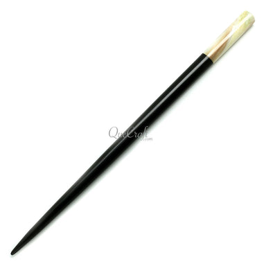 Ebony & Shell Hair Stick #11852 - HORN JEWELRY
