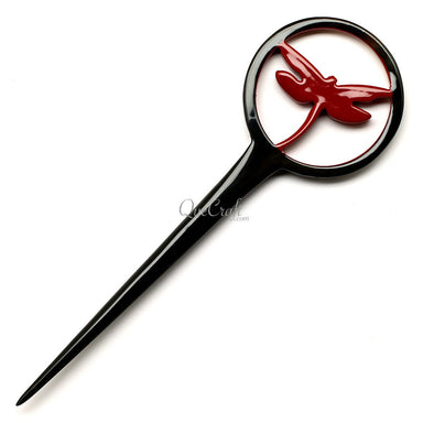 Horn & Lacquer Hair Stick #12600 - HORN JEWELRY