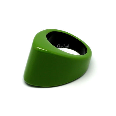 Horn & Lacquer Ring #9789 - HORN JEWELRY