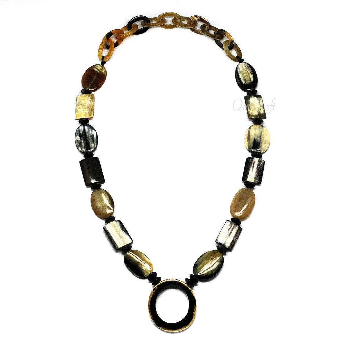 Horn Chain Necklace #4257 - HORN JEWELRY