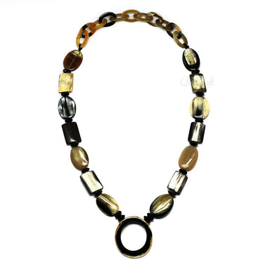Horn Chain Necklace #4257 - HORN JEWELRY