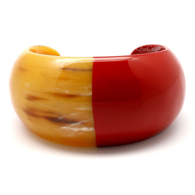 Horn & Lacquer Cuff Bracelet #4730 - HORN JEWELRY
