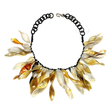 Horn String Necklace #4371 - HORN JEWELRY