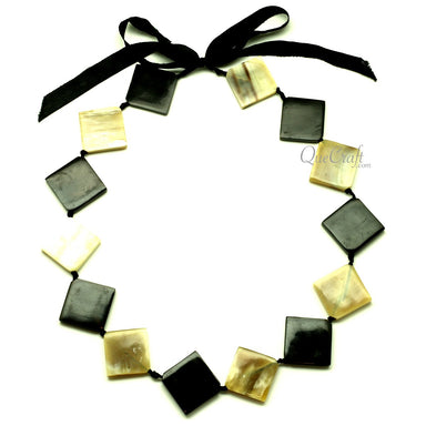 Horn Beaded Necklace #13388 - HORN JEWELRY