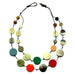 Horn & Lacquer Beaded Necklace #12753 - HORN JEWELRY