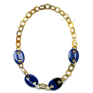 Horn & Lacquer Chain Necklace #11273 - HORN JEWELRY