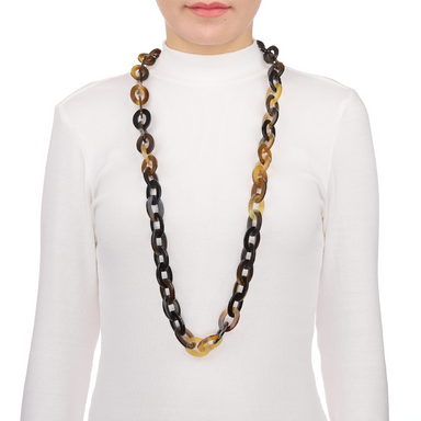 Horn Chain Necklace #11916 - HORN JEWELRY
