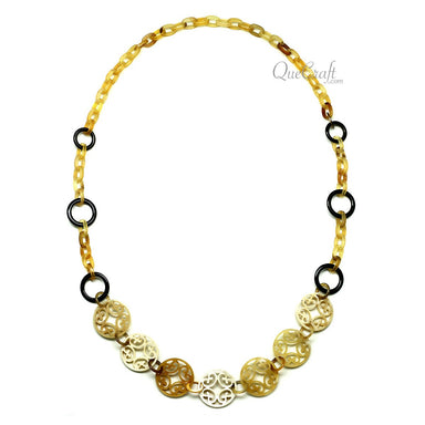 Horn Chain Necklace #12135 - HORN JEWELRY