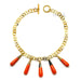 Horn & Lacquer Chain Necklace #12364 - HORN JEWELRY