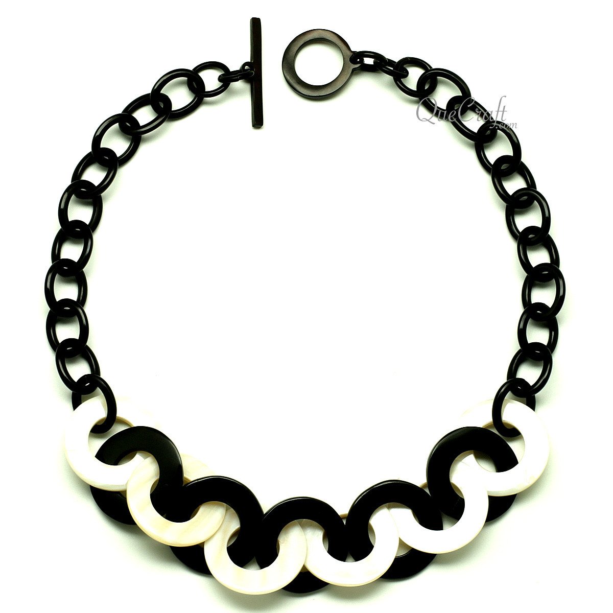 Horn & Shell Necklace #12794 - HORN JEWELRY